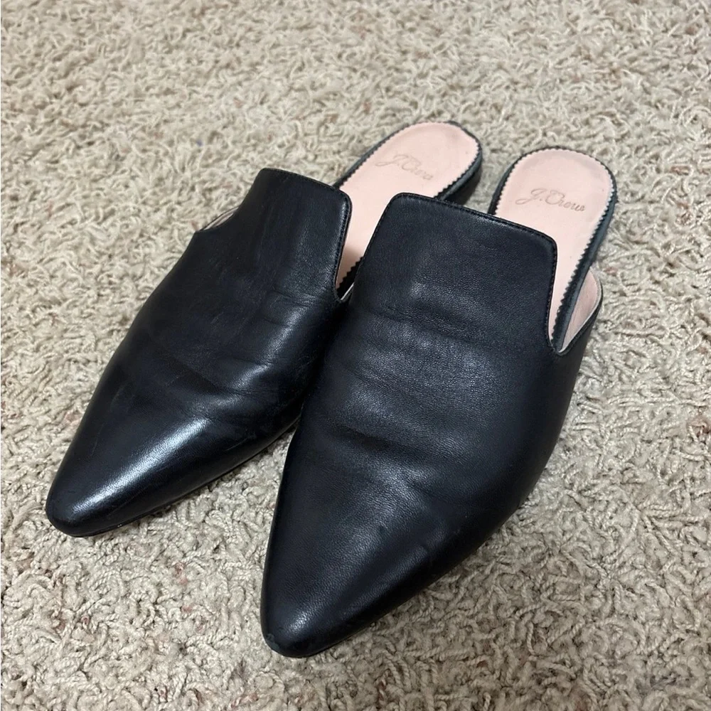 J.Crew Leather Mules